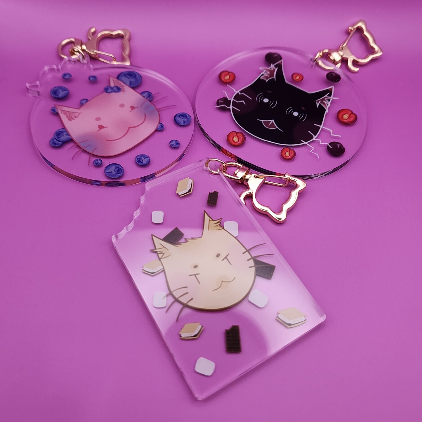 Blueberry Pink Cat